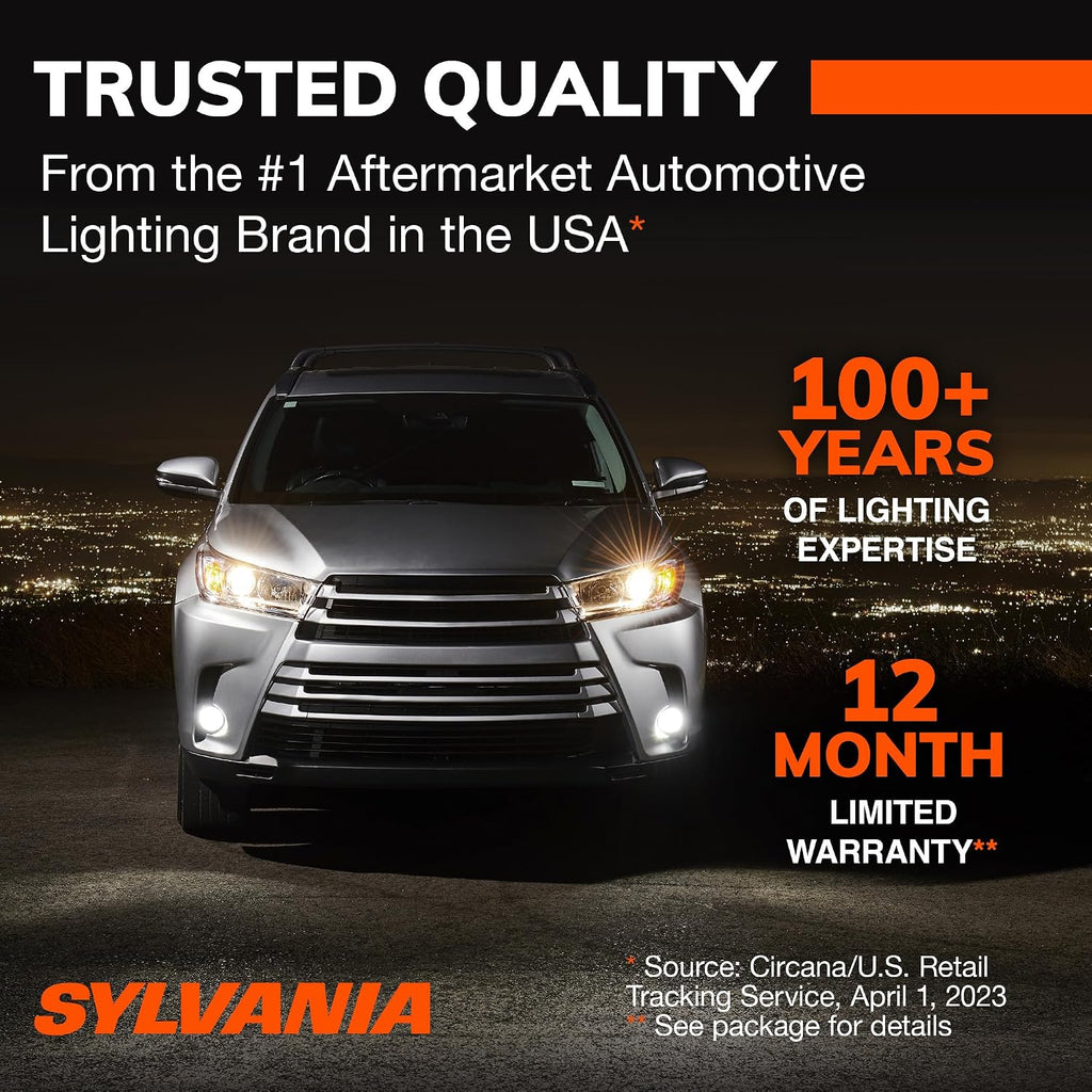 SYLVANIA - 3157  3157ST.BP2 SilverStar Mini Bulb - Brighter and Whiter Light, Ideal for Daytime Running Lights (DRL) and Back-Up/Reverse Lights (Contains 2 Bulbs)