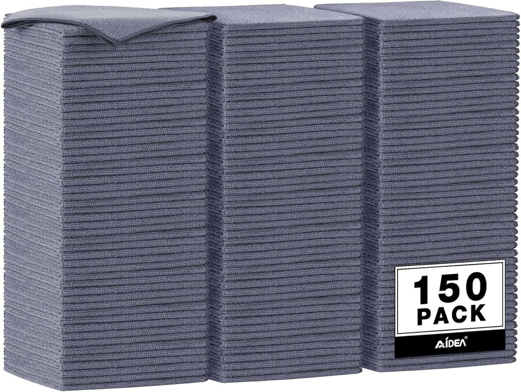AIDEA Microfiber Cleaning Cloth, 50PK, Microfiber Towels for Cars, Premium All Purpose Car Cloths, Dusting Cloth Cleaning Rags, Absorbent Towels for SUVs, House, Kitchen, Window, 12"×12"