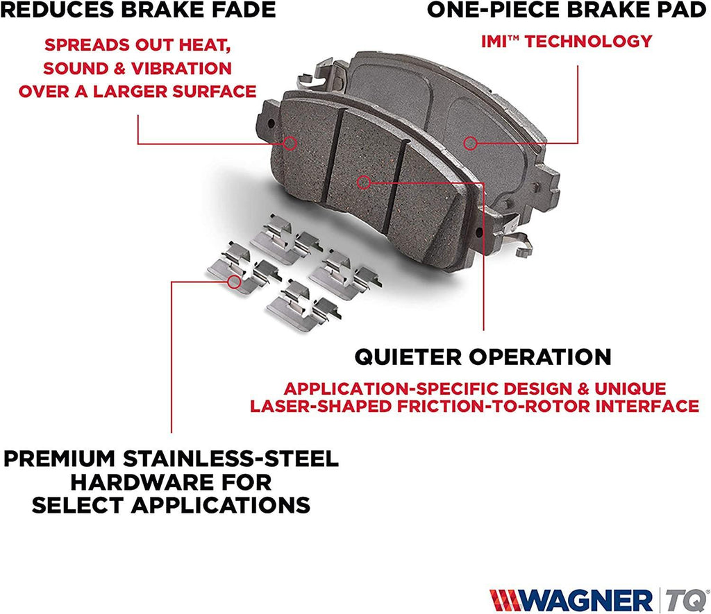 Wagner Brake ThermoQuiet QC741 Ceramic Disc Brake Pad Set