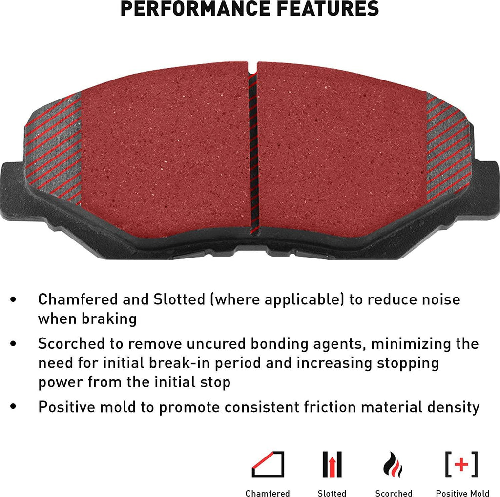 Dynamic Friction Company Rear Geospec Brake Rotors with 3000 Series Ceramic Brake Pads 4302-76081