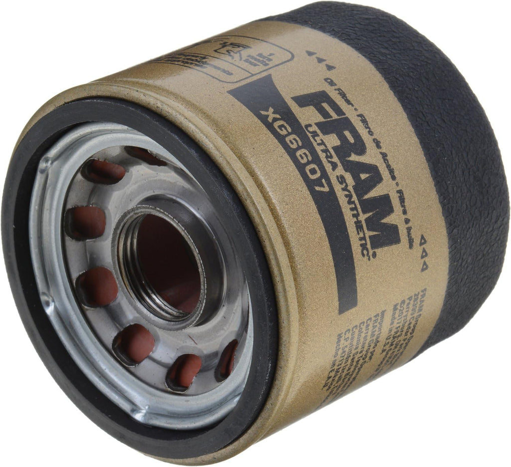 FRAM Ultra Synthetic Automotive Replacement Oil Filter, Designed for Synthetic Oil Changes Lasting up to 20k Miles, XG6607 with SureGrip (Pack of 1)