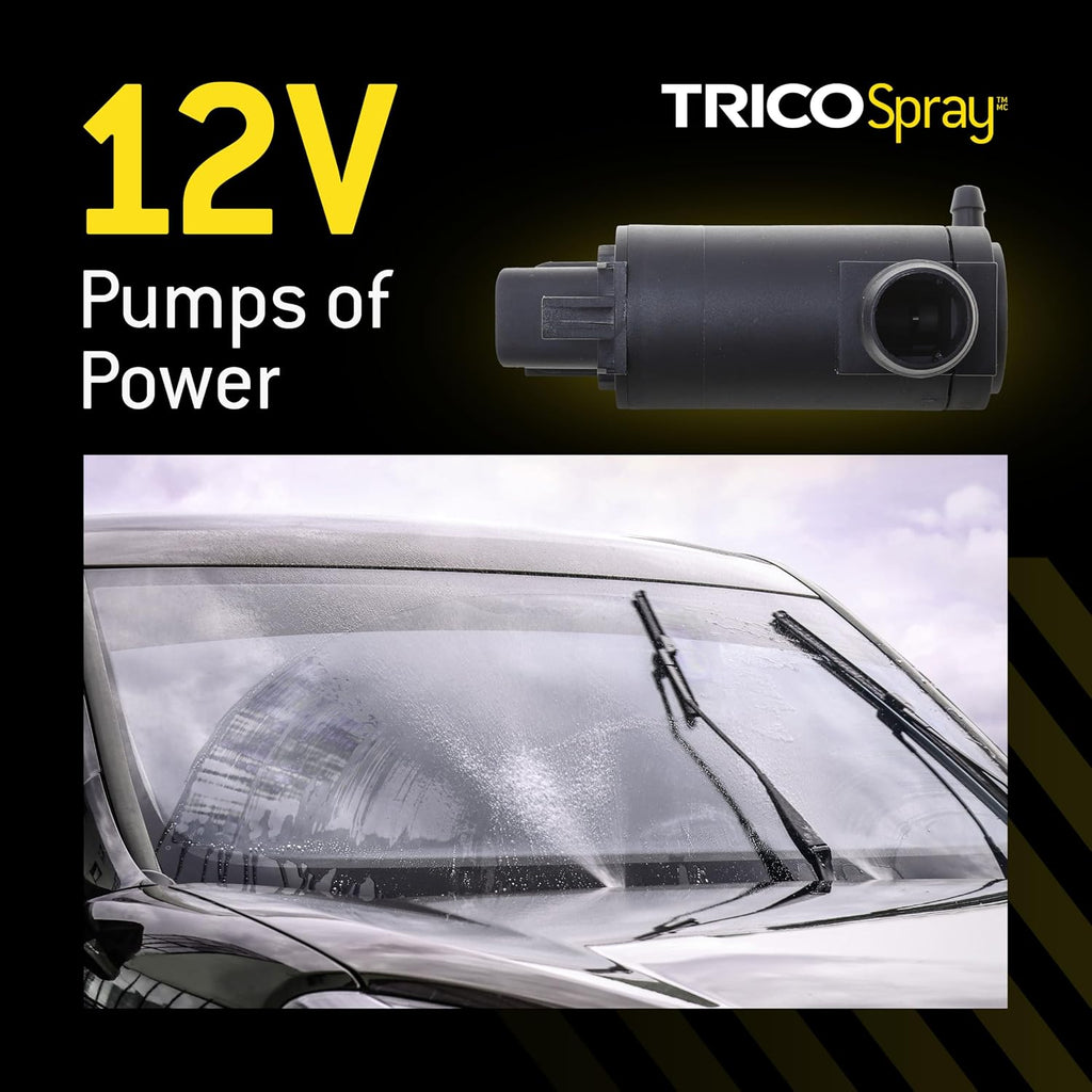 TRICO Spray Automotive Replacement Windshield Washer Pump (11-611) Fits Select Chevy, GEO, and Toyota Model Years