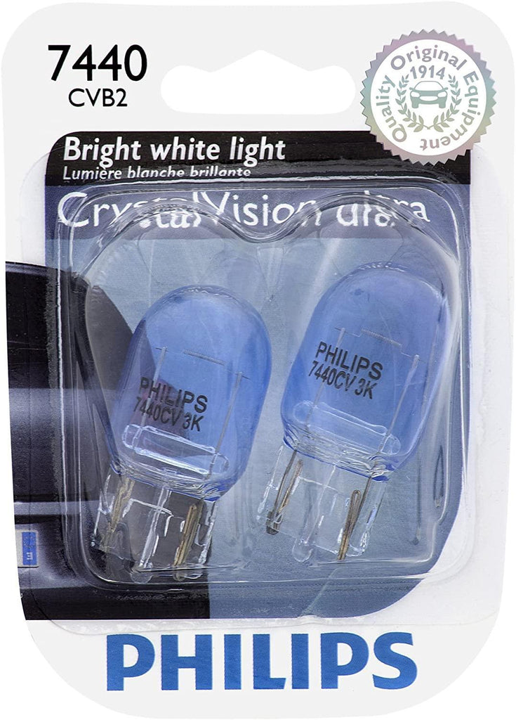 Philips 168CVB2 168 CrystalVision Ultra Miniature Bulb, 2 Pack