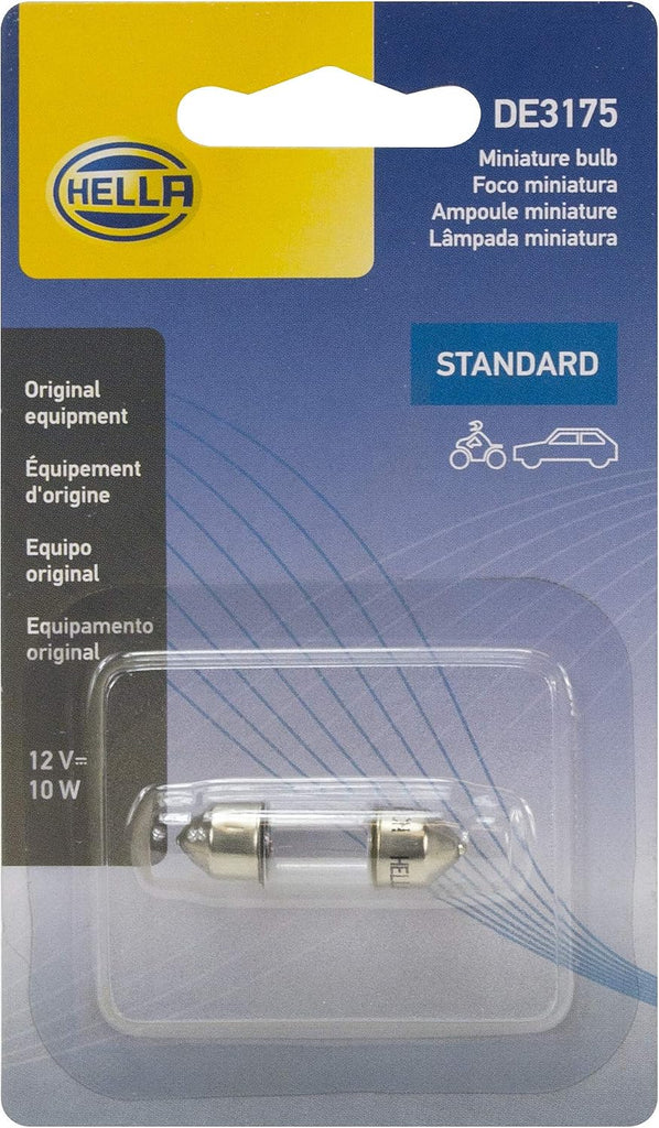 Hella DE3175SB Bulb 3175 12V 10W Sv8.5-8 T3.25 10X31 Sb