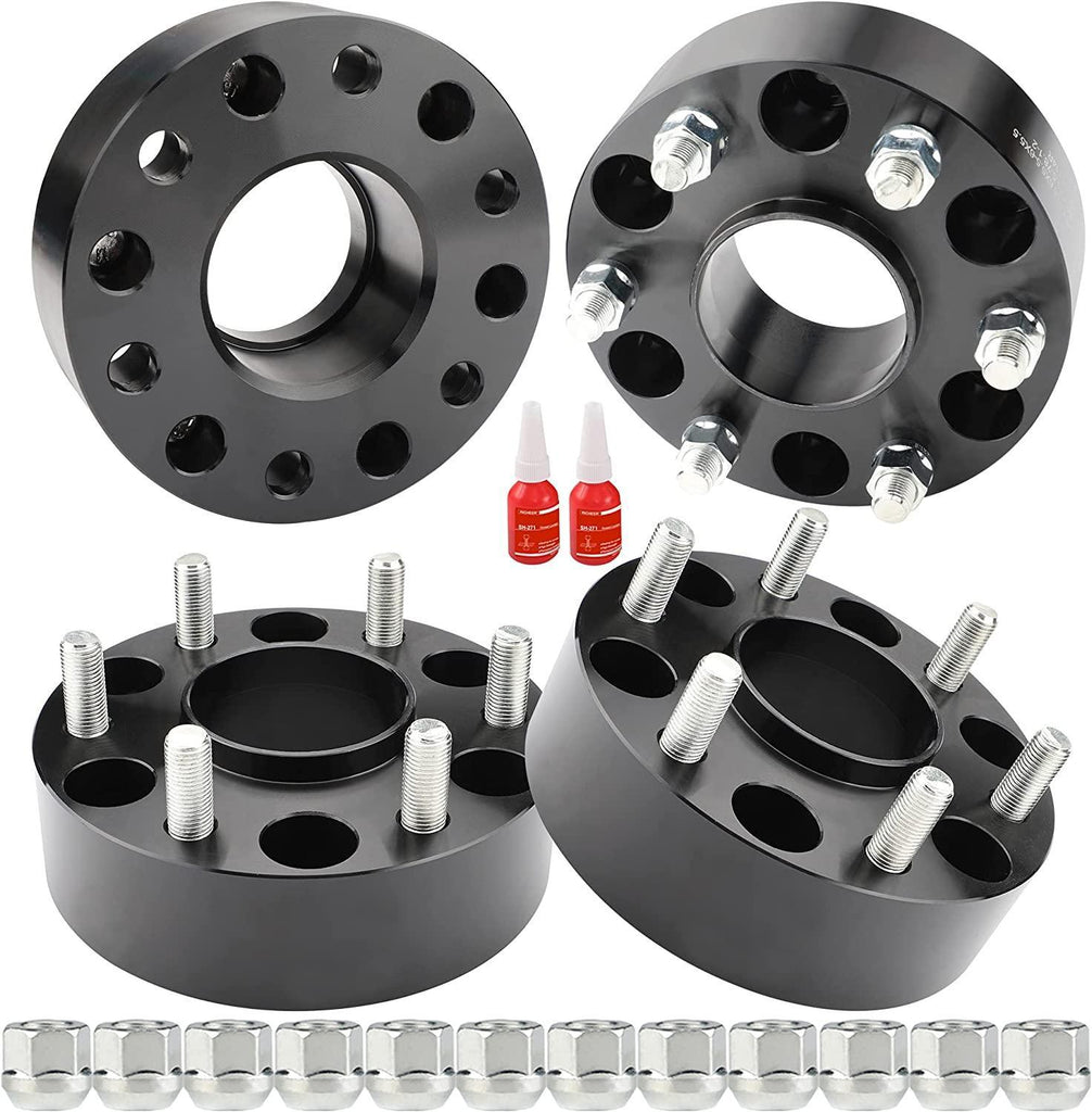 Richeer 6x5.5 Hub Centric Wheel Spacer for Sierra Silverado Avalanche 1500 Suburban Escalade Tahoe Express Savana Yukon, 4 PCS 1.5 Inch 6x139.7mm Wheel Spacers with 14x1.5 Studs & 78.1mm Bore
