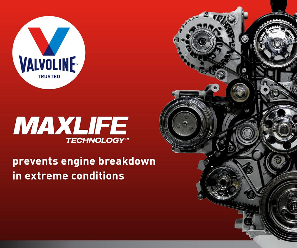 Valvoline High Mileage with MaxLife Technology SAE 5W-30 Synthetic Blend Motor Oil 5 QT
