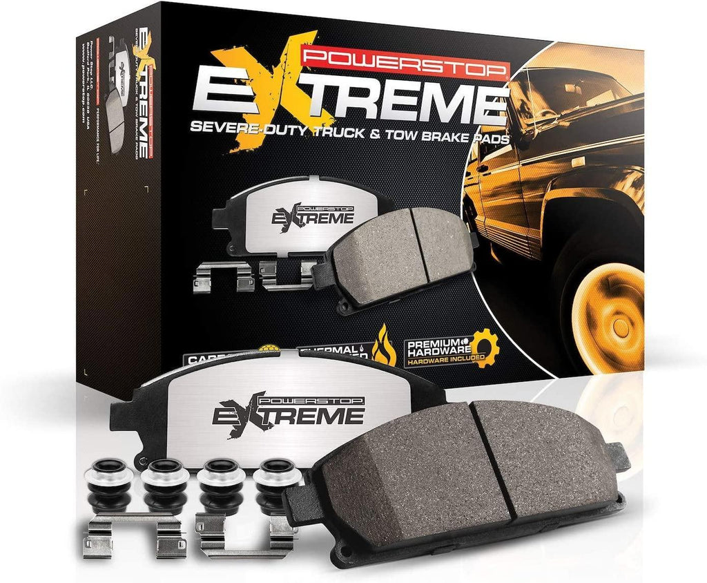 Power Stop 17-914, Z17 Front Ceramic Brake Pads with Hardware