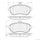 Centric Front Disc Brake Pad for Mercedes-Benz (102.13400)