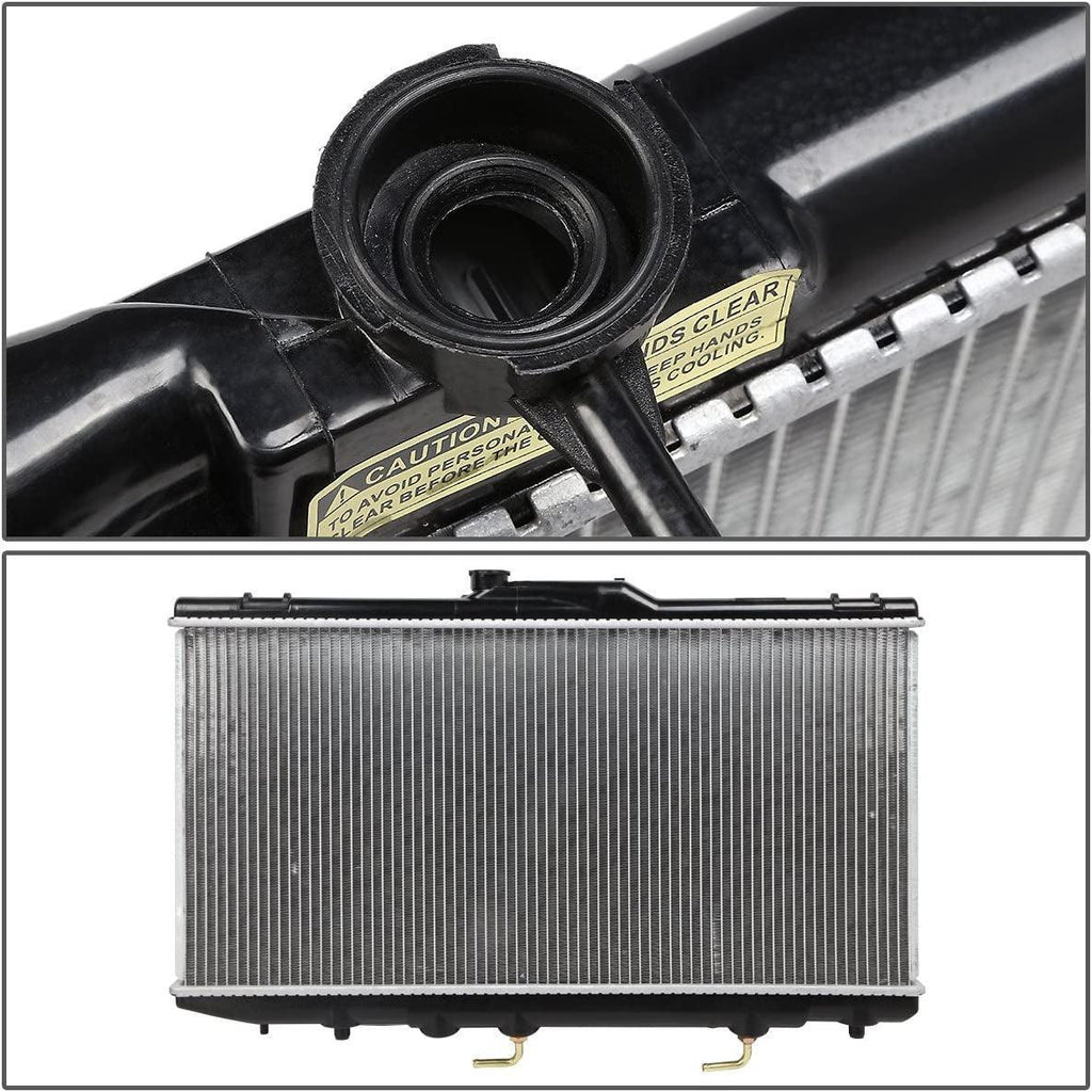 OEM-RA-1409 OE Style Direct Fit Aluminum Core Radiator Compatible with 93-97 Geo Prizm/Corolla, 27-1/16" W X 13-5/8" H X 3/4" D, 1-1/4" Inlet / 1-1/4" Outlet