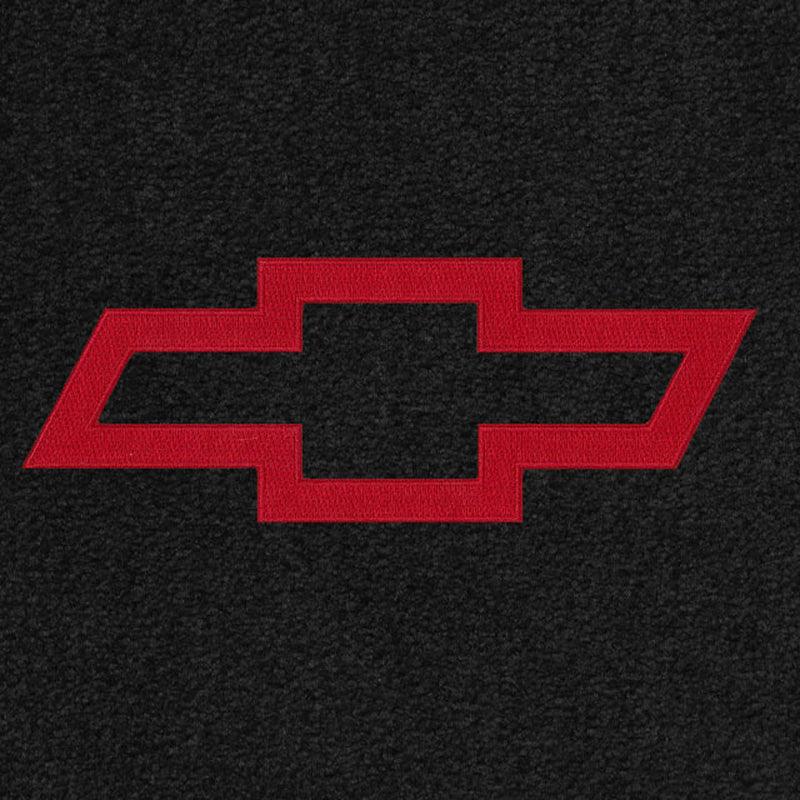Lloyd Berber Front Mats for '73-77 Chevy Malibu W/Red Chevy Outline Bowtie
