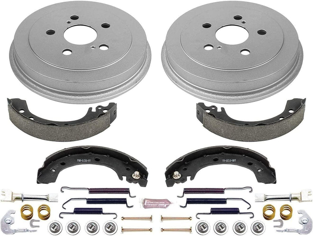 KOE15385DK Autospecialty Rear Replacement Brake Kit-Oe Brake Drums & Ceramic Brake Pads