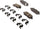 Gold 17D905CHF1 Ceramic Rear Disc Brake Pad Kit with Clips