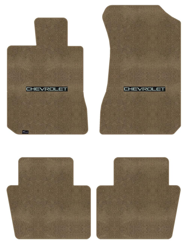 Lloyd Ultimat Front & Rear Mats for '90-94 Chevy Lumina W/Chevy Silver on Black