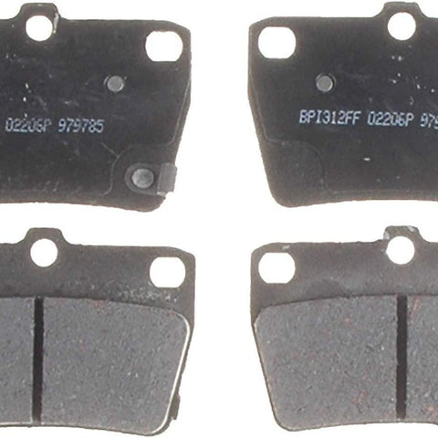 Silver 14D1051CH Ceramic Rear Disc Brake Pad Set