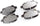 171-1170 GM Original Equipment Rear Disc Brake Pad Kit with Springs