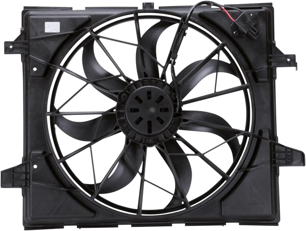 622660 Cooling Fan Assembly Compatible with 2011-2020 Jeep Grand Cherokee Black