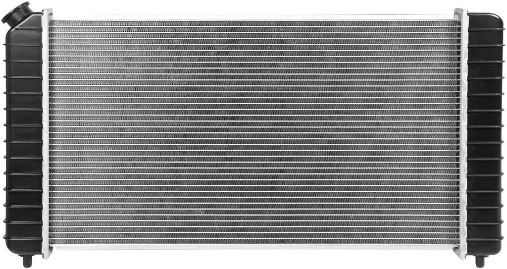 OEM-RA-1825 Factory Style Aluminum Cooling Radiator Compatible with 96-04 Chevy S10 / Sonoma, 96-05 Blazer/Jimmy, 26-1/4" W X 15" H X 1" D, 1-15/16" Inlet, 1-15/16" Outlet