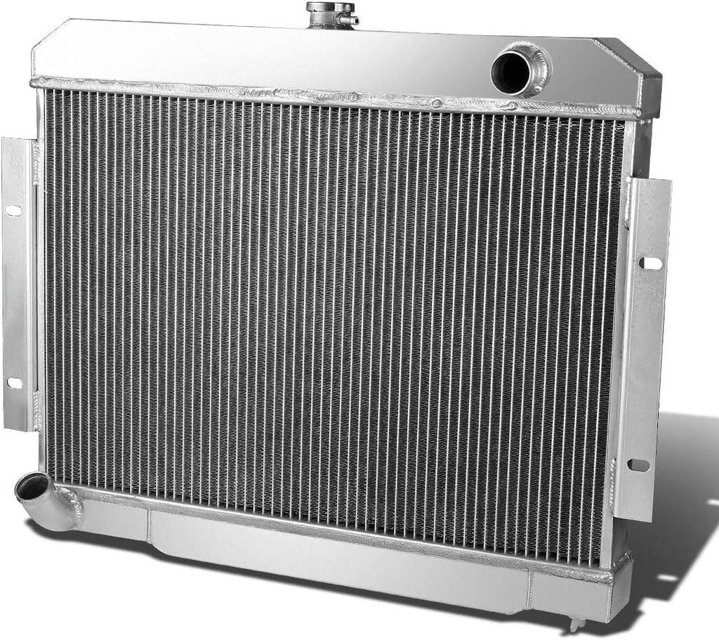 RA-JEEP73-2 2-Row Full Aluminum Radiator 24.25" X 20.75" X 2.75" [Compatible with 72-83 Jeep CJ5 3.8L / 4.2L / 5.0L / 73-75 Jeep CJ6 All Models / 76-86 CJ7 3.8L / 4.2L / 5.0L]