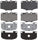 PGD137M Professional Grade Semi-Metallic Disc Brake Pad Set