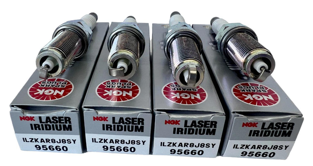 NGK 95660 LASER IRIDIUM Spark Plugs Genuine Japan 4PK Gap 0.030" (Set of 4)