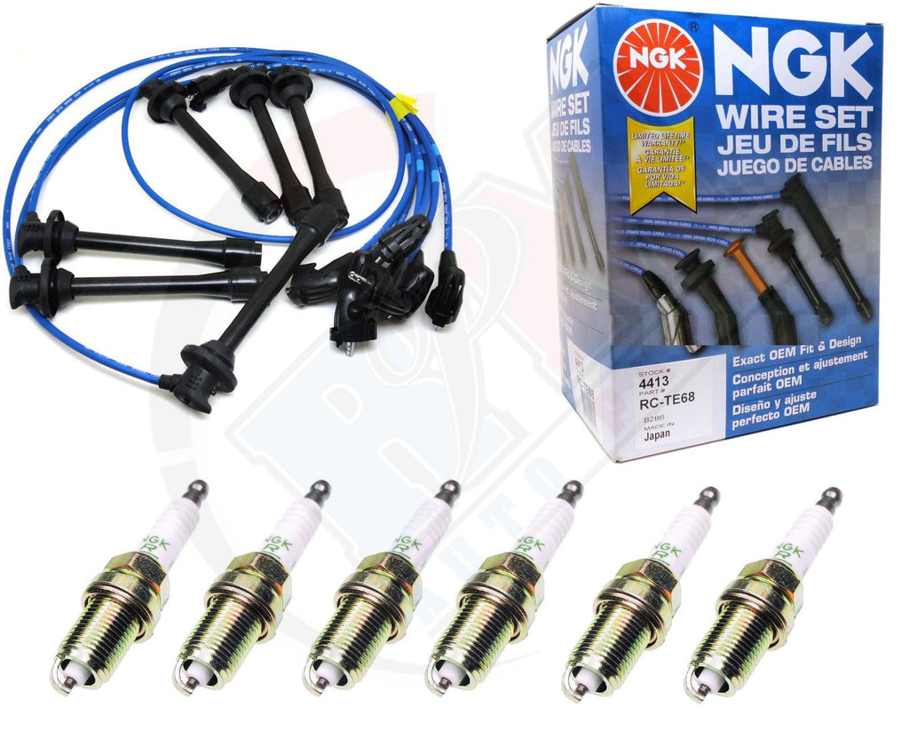 NGK Wires & Spark Plug Set Fits 93-97 Toyota Land Cruiser 96-97 Lexus LX450 TE68