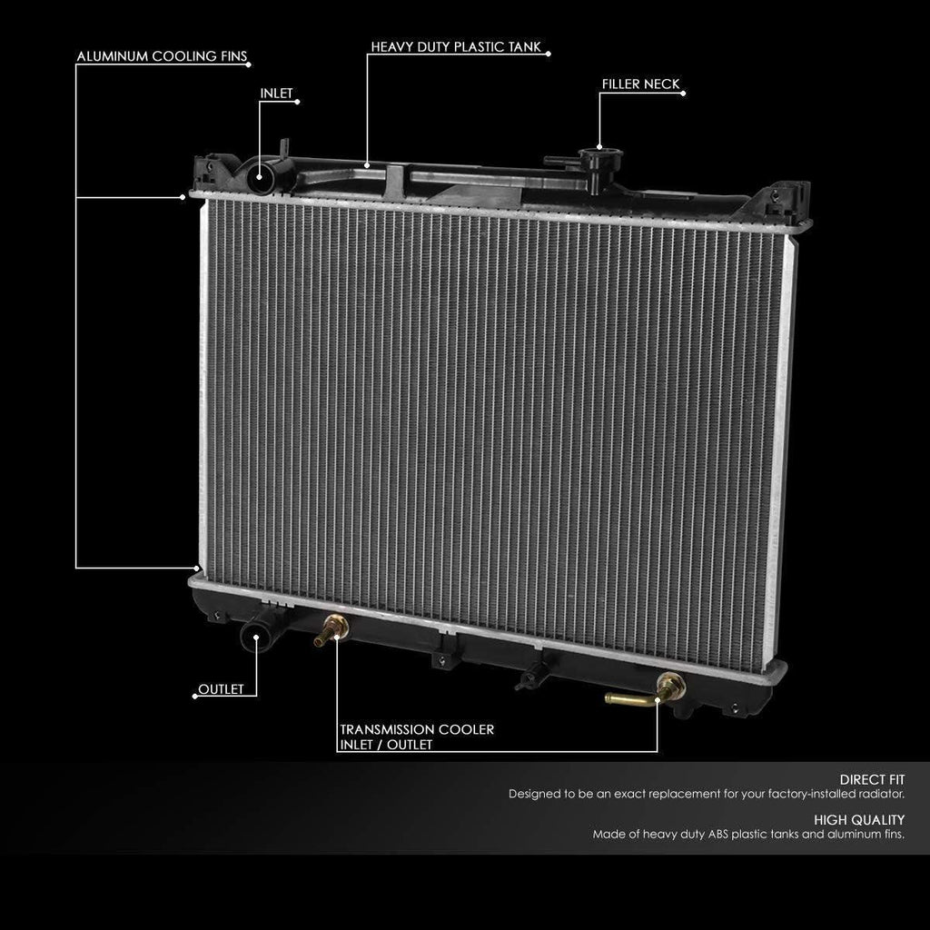 OEM-RA-2430 OE Style Aluminum 23-1/8" Core Radiator Compatible with 01-05 Grand Vitara AT/MT, 23-9/16" W X 16-5/8" H X 1",1-5/16" Inlet/ 1-5/16"Outlet