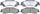 Silver 14D729CH Ceramic Rear Disc Brake Pad Set with Hardware
