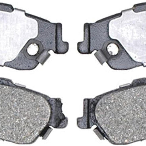 Silver 14D729CH Ceramic Rear Disc Brake Pad Set with Hardware