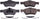 Power Stop 17-1047, Z17 Front Ceramic Brake Pads with Hardware