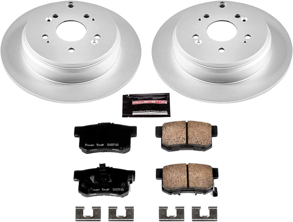 CRK206 Coated Brake Rotor & Ceramic Brake Pads- Rear