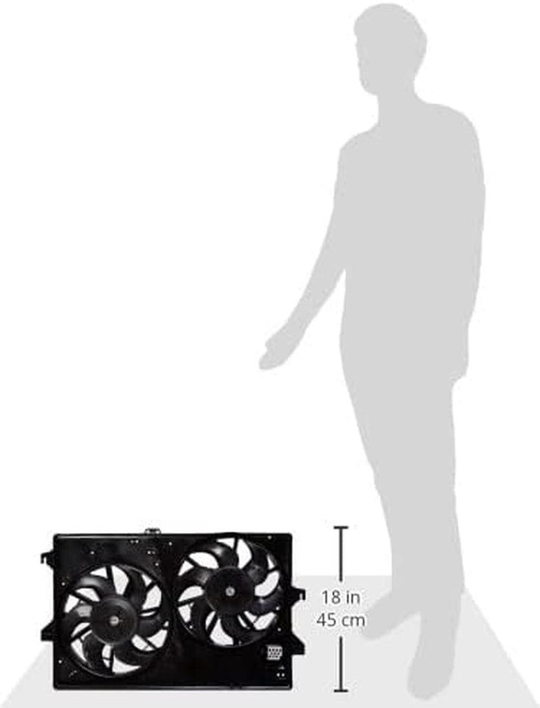 Dorman 620-104 Engine Cooling Fan Assembly Compatible with Select Ford / Mercury Models , Black