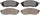 ADVICS AD0888 Ultra-Premium Front Disc Brake Pad Set
