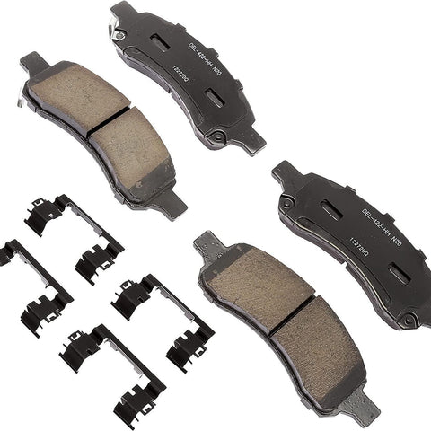 Gold 17D1169CHF1 Ceramic Front Disc Brake Pad Kit with Clips