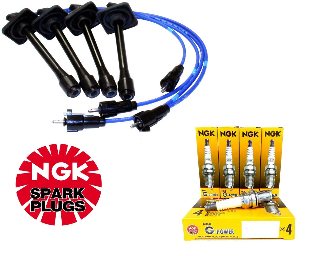 Set of NGK Wires and 4 Platinum Spark Plugs for 97-01 Toyota Camry 2.2L DOHC