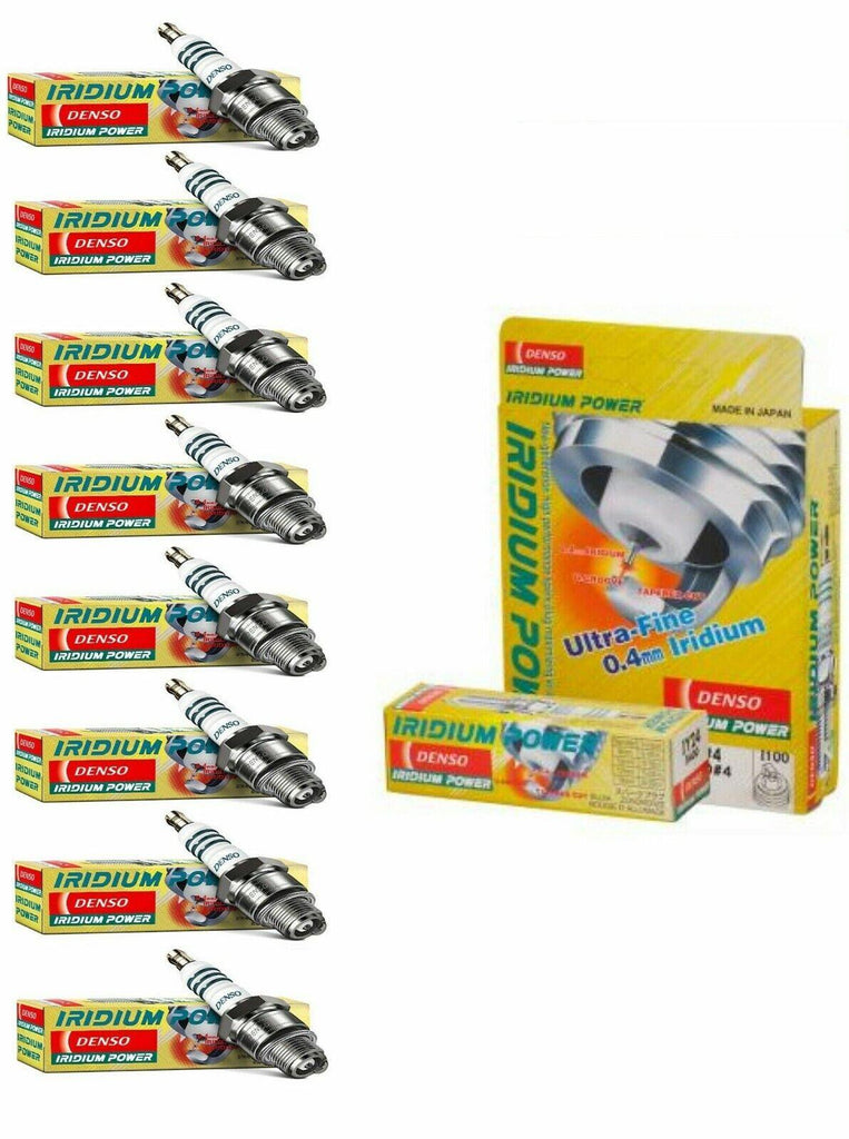 Set of 8 Spark Plugs DENSO 5344 IKH20 Iridium Power V6 Gap Pre-Set