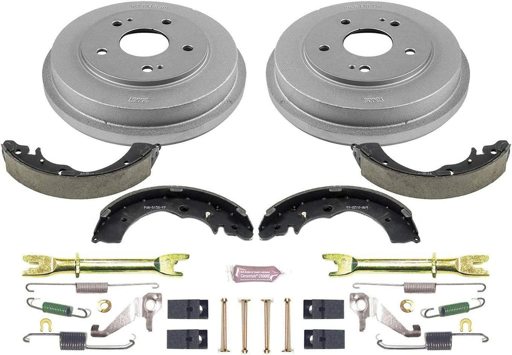 KOE15318DK Autospecialty Rear Replacement Brake Kit-Oe Brake Drums & Ceramic Brake Pads