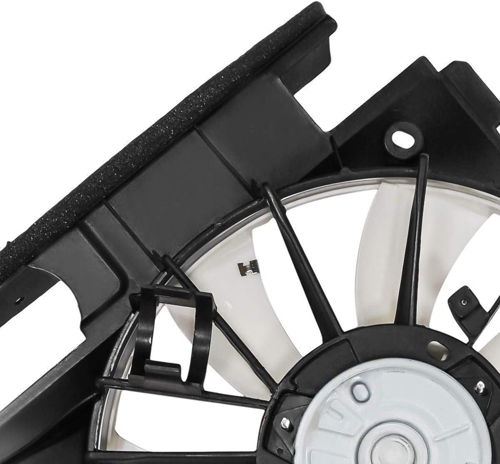 OEM-RF-0272 Factory Style Radiator Cooling Fan Assembly Cooling Efficiency Improved Direct Replacement [Compatible with 06-12 Toyota RAV4 2. 4L 2. 5L North American Built Models Only]