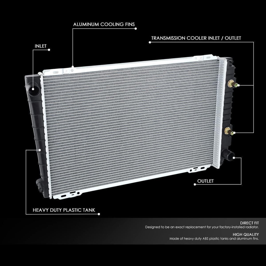 OEM-RA-1279 1-Row Aluminum Cooling Radiator Compatible with 92-94 Ford Crown Victoria / 93-94 Grand Marquis/Compatible with 92-94 Mercury Grand Marquis