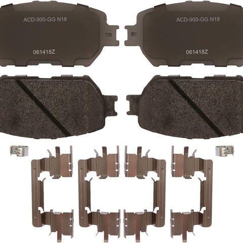 Silver 14D908CHF1 Ceramic Front Disc Brake Pad Set