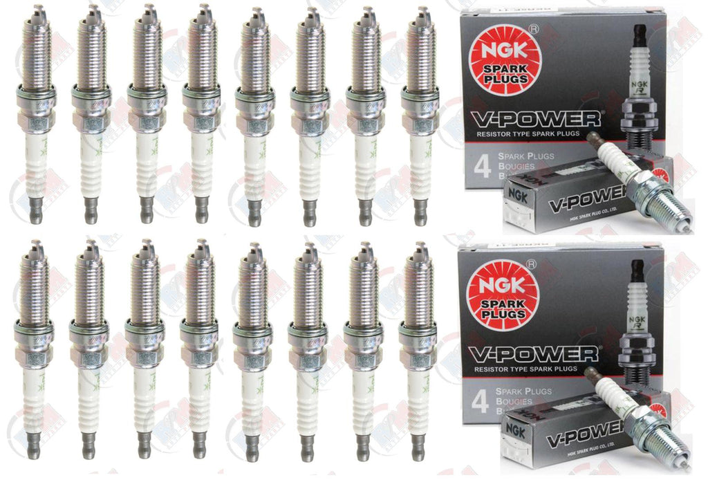 NGK "V-POWER" Spark Plugs (Set of 16) for 2014-2015 RAM 2500 3500 6.4L V8