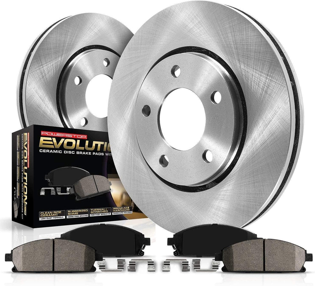 KOE2152 Autospecialty Front Replacement Brake Kit-Oe Brake Rotors & Ceramic Brake Pads