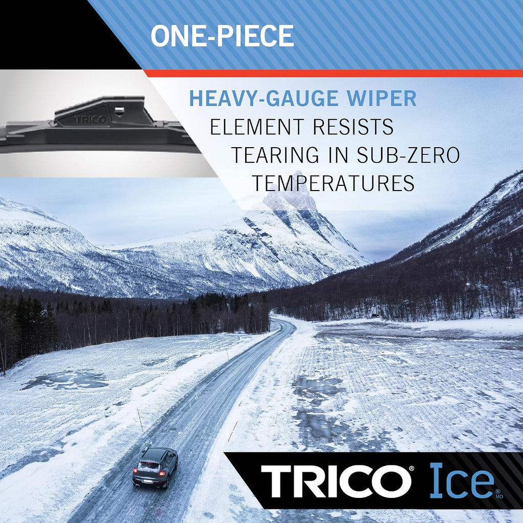TRICO ICE Wiper Blade 18 inch Fits Select Chevrolet, Ford, Toyota, Honda, Jeep, Hyundai, Nissan, Mazda, Kia, GMC, Dodge, Model Years (35-180)