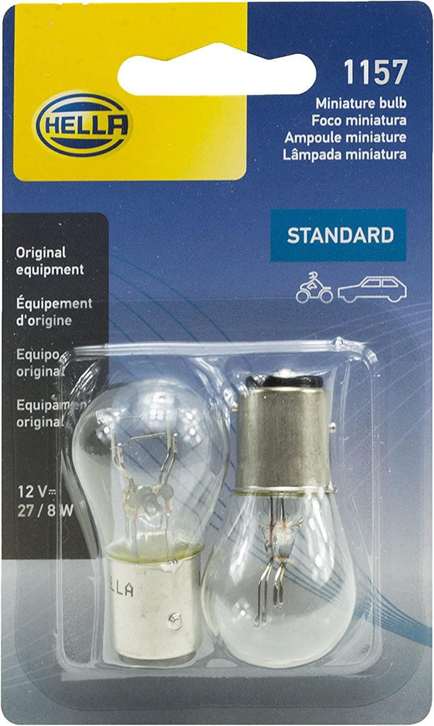 HELLA 1157TB Bulb 1157 12V 27/8W Ba9S S8 (2), Multi