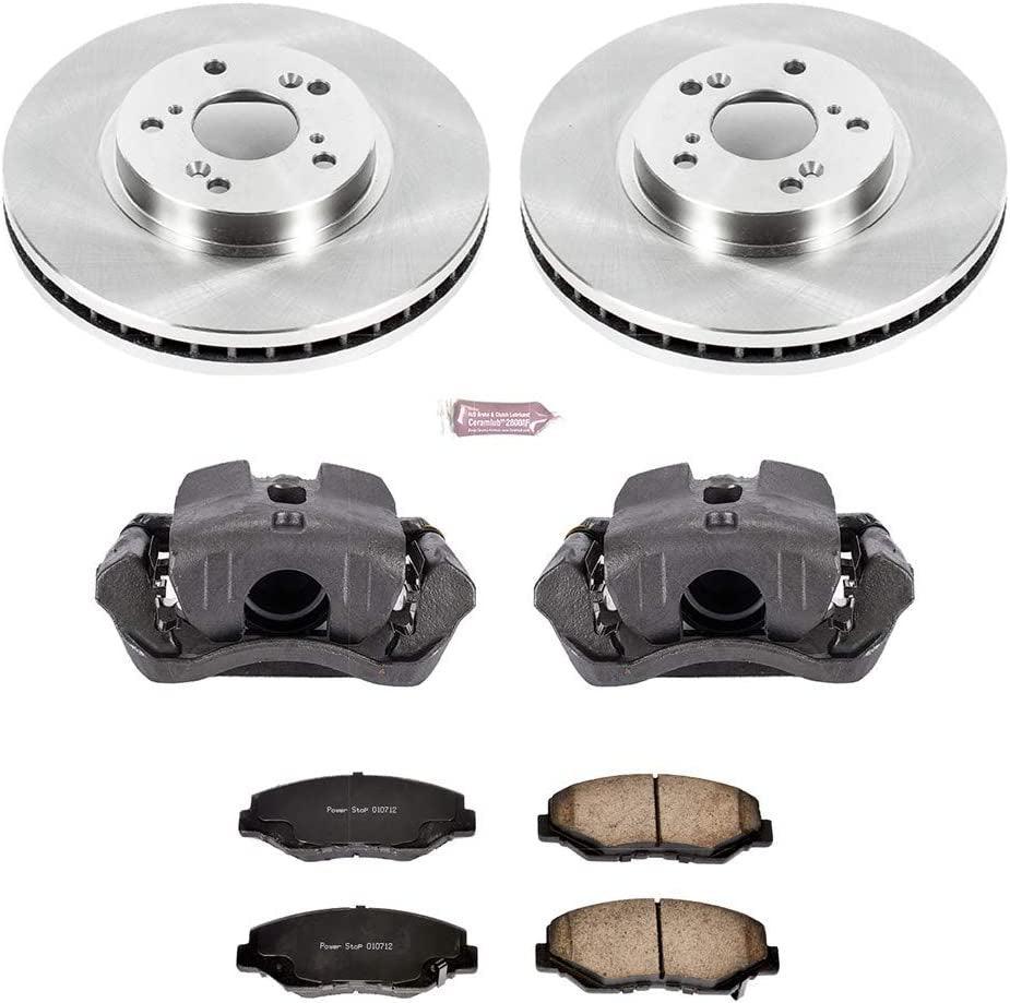 KCOE2302 Autospeciality Replacement Front Caliper Kit- OE Rotors, Ceramic Brake Pads, Calipers