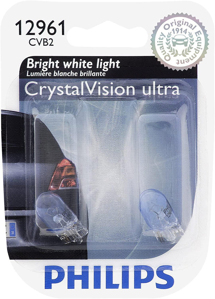 Philips 168CVB2 168 CrystalVision Ultra Miniature Bulb, 2 Pack