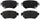 ADVICS AD1874 Disc Brake Pad Set