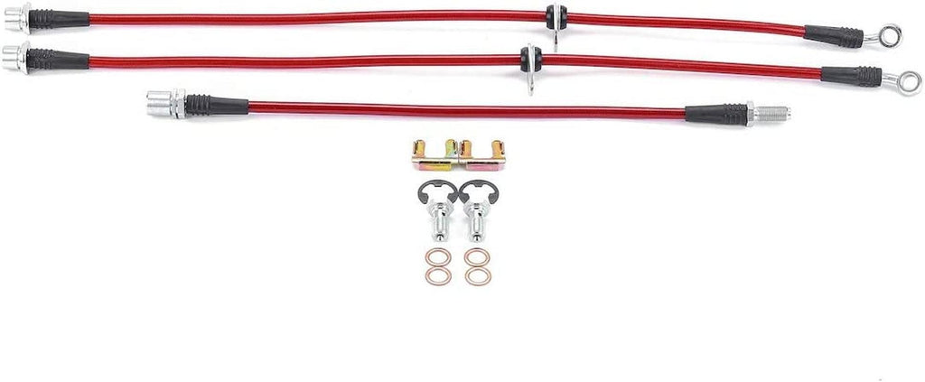 BH00126 Stainless Steel Front and Rear Brake Hose Kit