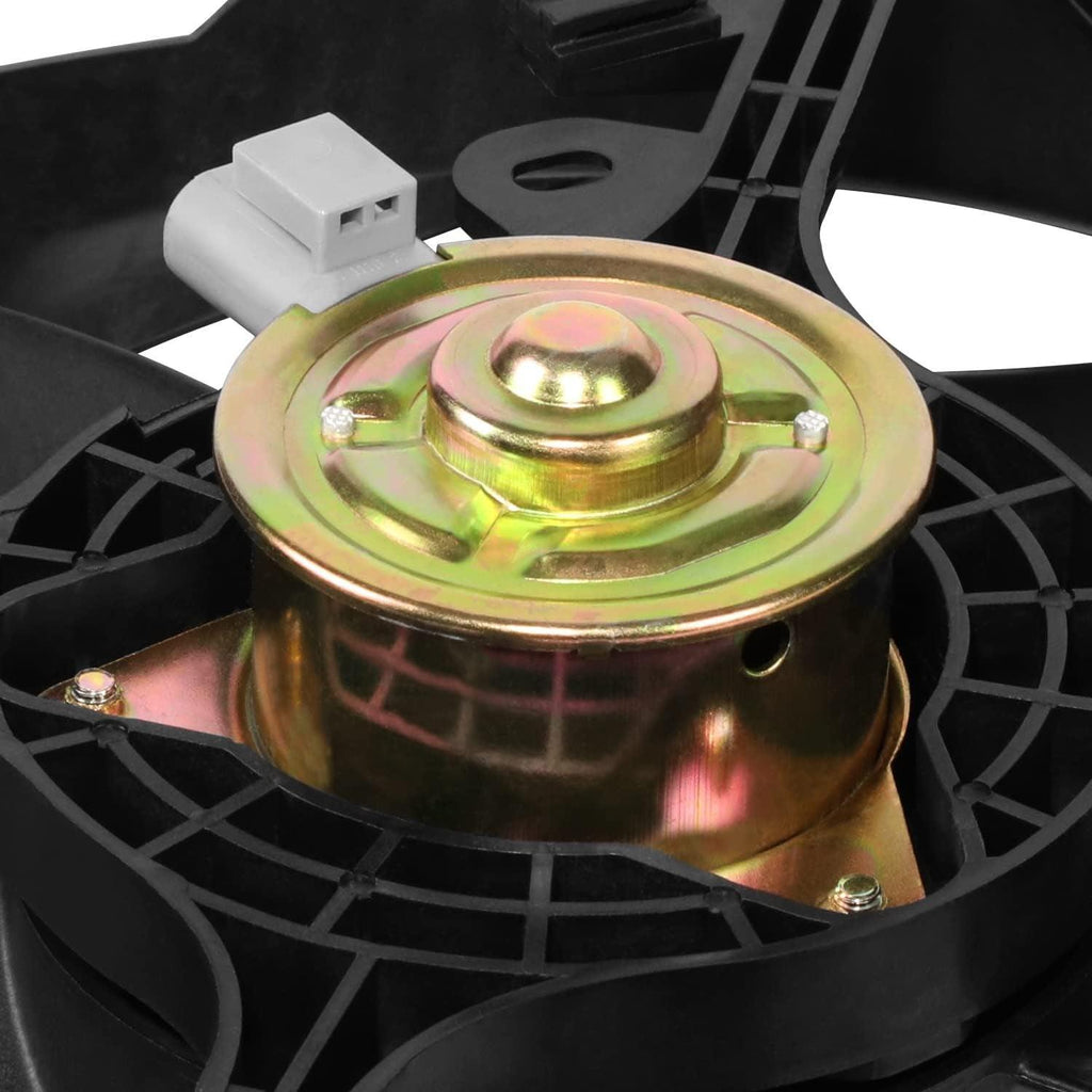 Factory Style Radiator Cooling Fan Assembly Compatible with 08-17 Mitsubishi Lancer,Oem-Rf-0850