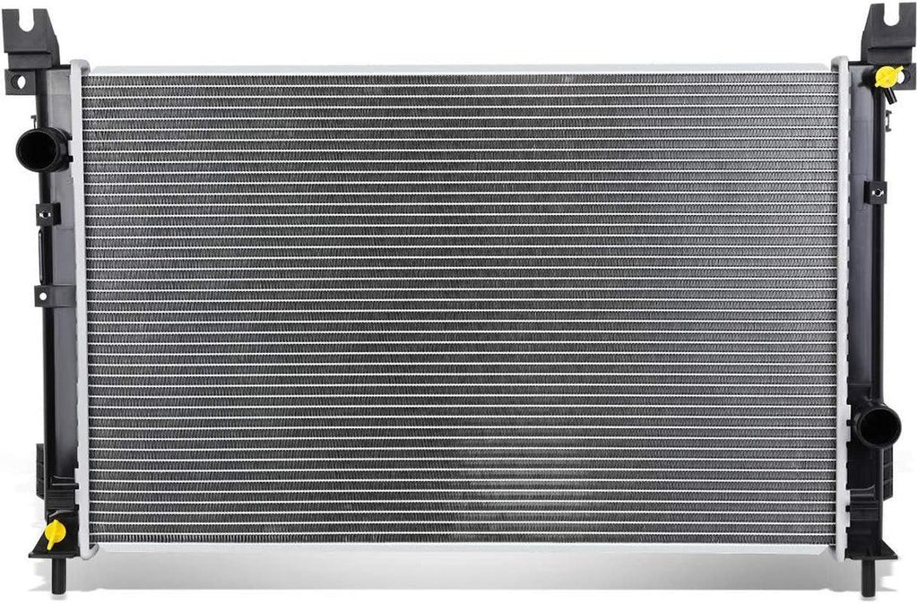 OEM-RA-2702 Factory Style Aluminum Cooling Radiator Compatible with 04-06 Pacifica 3.5 3.8 AT, 27-5/8" W X 17-11/16" H X 1" D, 1-9/16" Inlet, 1-9/16" Outlet