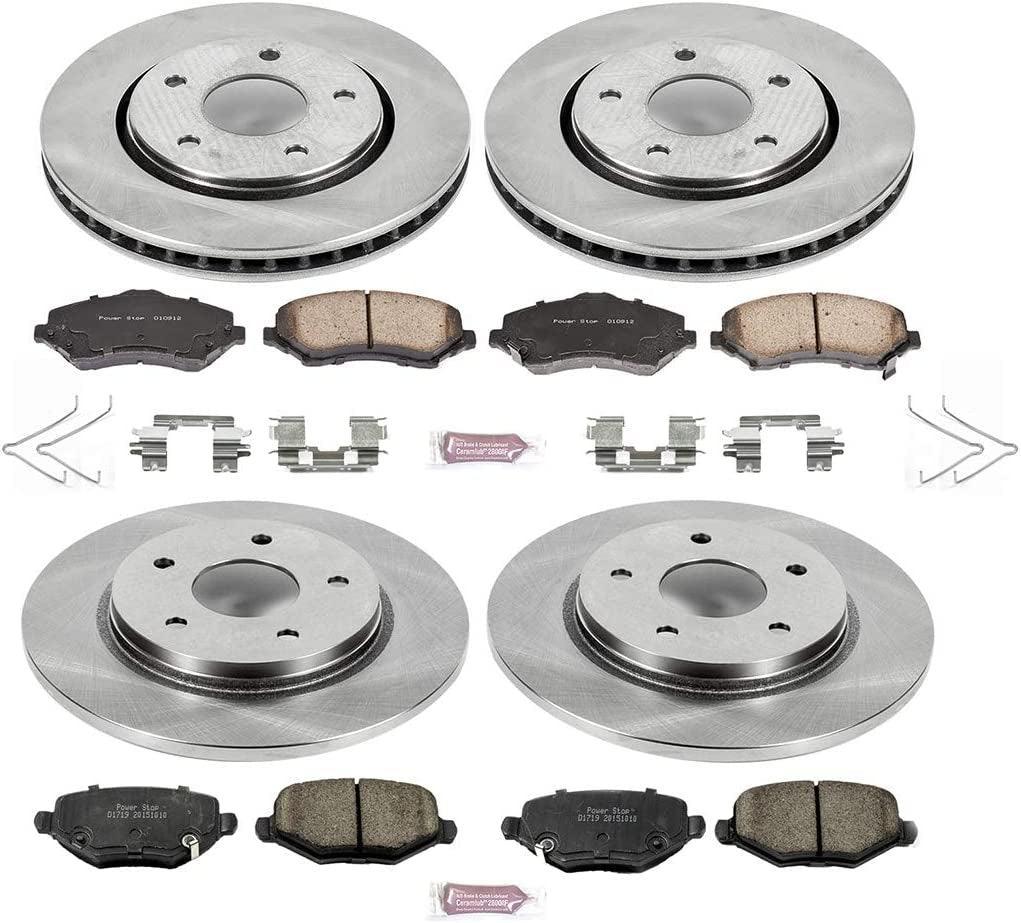 KOE6563 Autospecialty Front and Rear Replacement Brake Kit-Oe Brake Rotors & Ceramic Brake Pads
